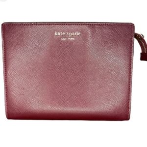 Kate Spade Red Clutch Sangria Minimalist Design